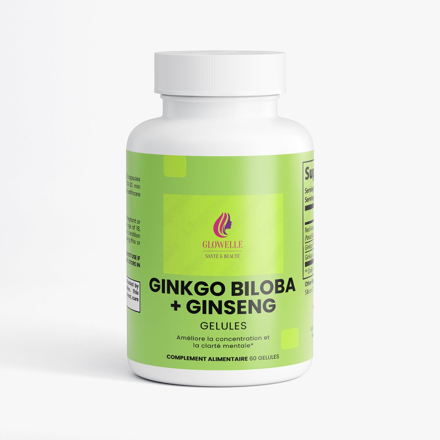 Ginkgo Biloba + Ginseng pour stimuler la circulation sanguine corps/cerveau